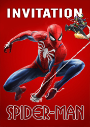 spider-man invitation